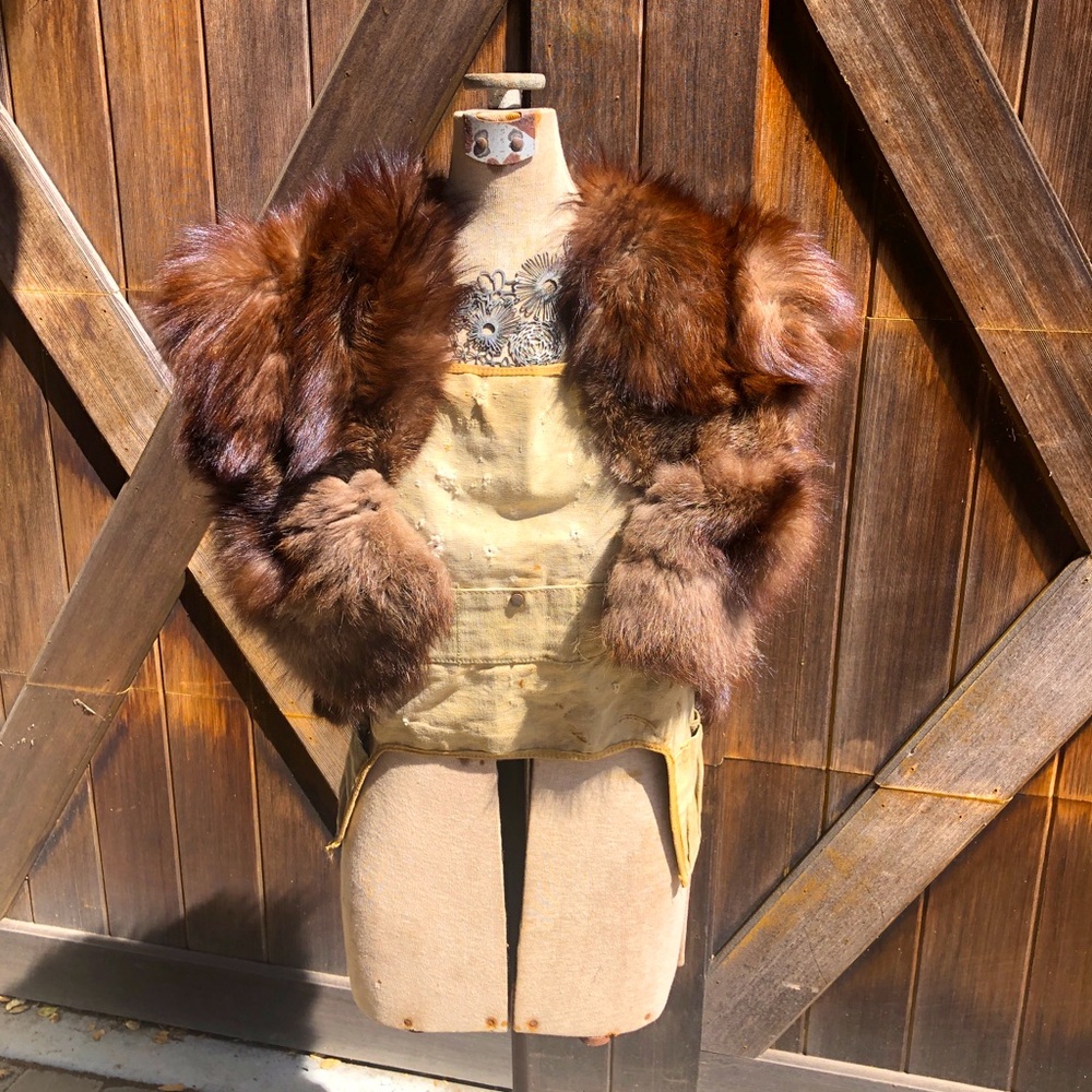 Real Fur Shrug